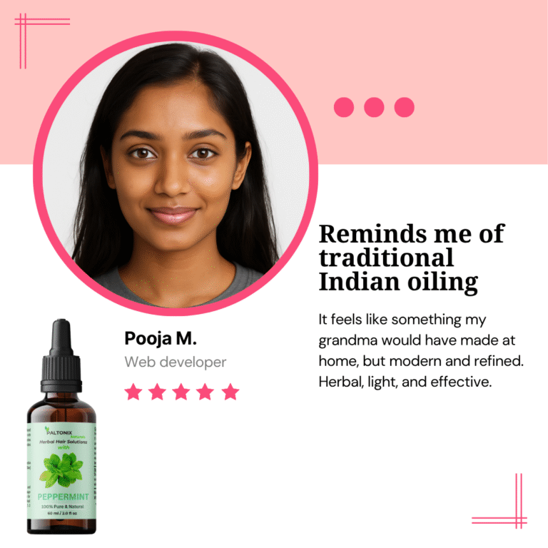 Peppermint hair oil